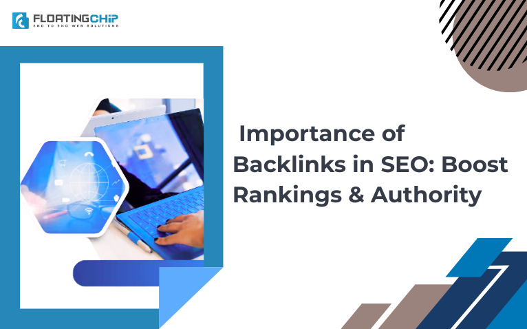 Visual representation showing the importance of backlinks in SEO for boosting website rankings and authority.
