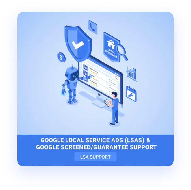 Google Local Service Ads (LSAs) & Google ScreenedGuarantee Support